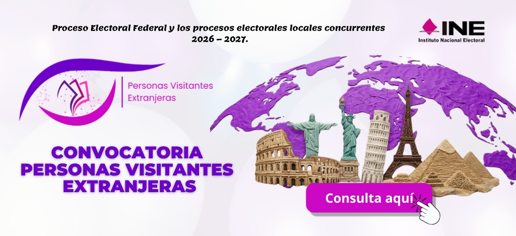 Banner de la Convocatoria Personas Visitantes Extranjeras 2026-2027